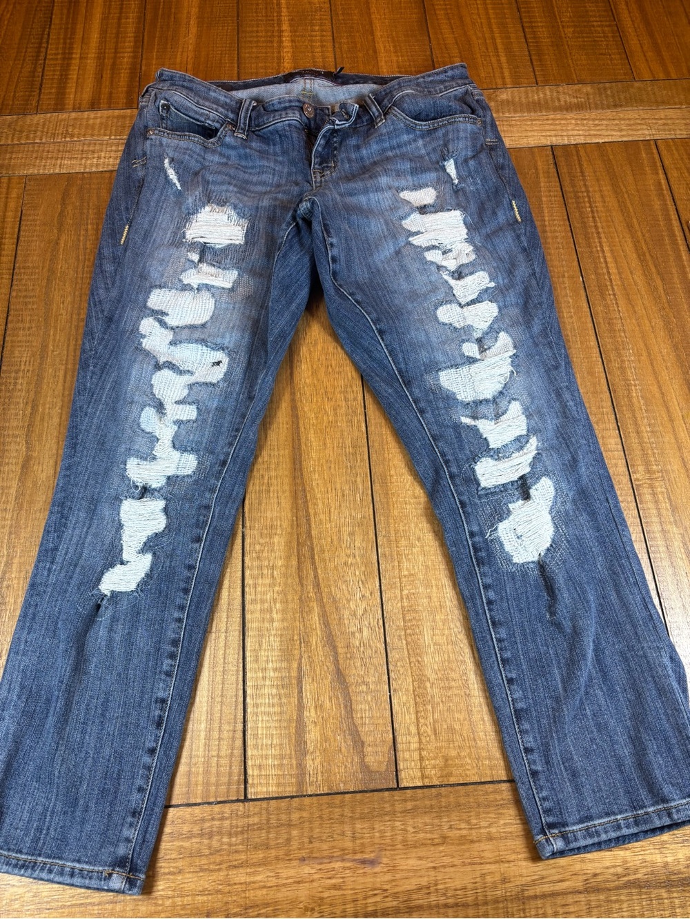 torrid Distressed Skinny Jeans - Blue Wash 12S